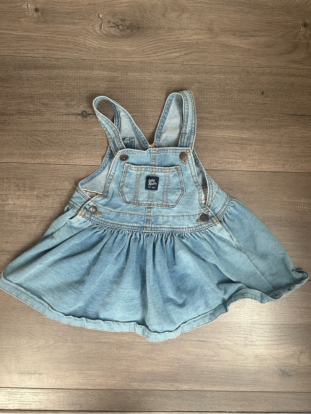 Baby OshKosh B'gosh knit-like denim jumper dress - Size: 18 months